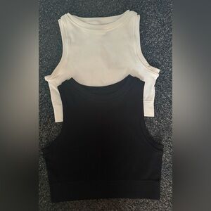 Elegant Black and White Crop Tops